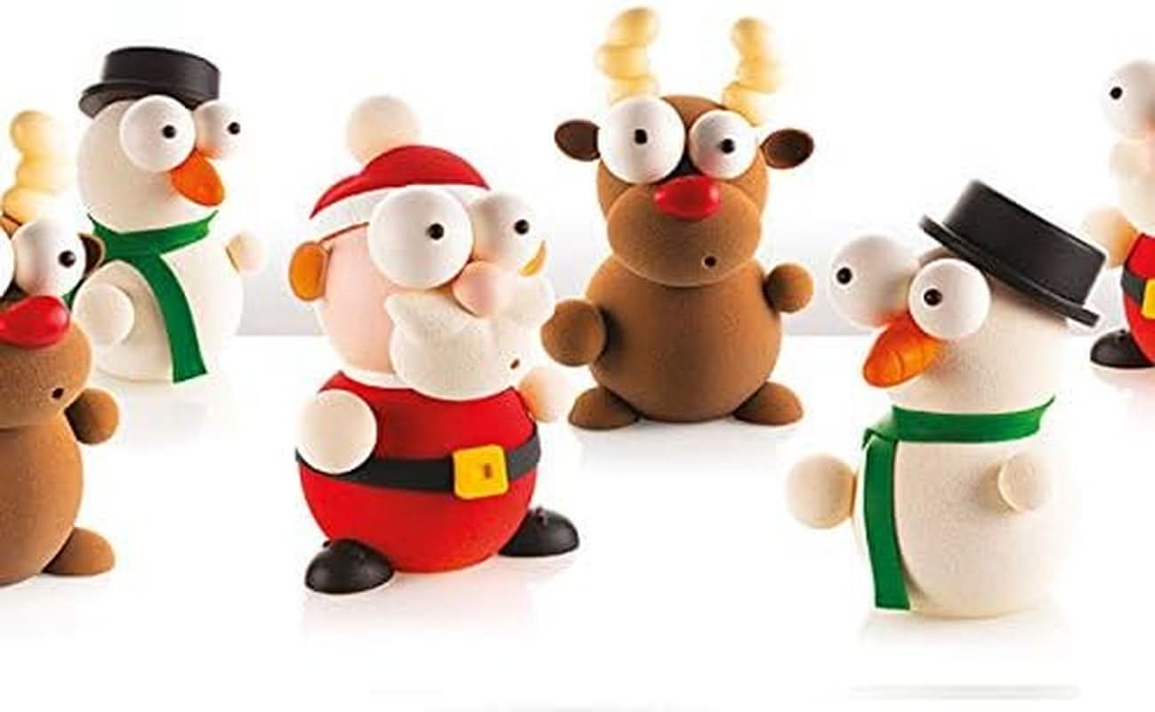 SILIKOMART Kit Rudolf Formen för choklad, jul, 5 st Kitchen Naty Shop