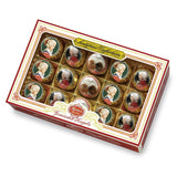Reber Mozartkulor med mörk choklad, 6-pack med marsipan och nougat, vegansk - 1 x 120 g