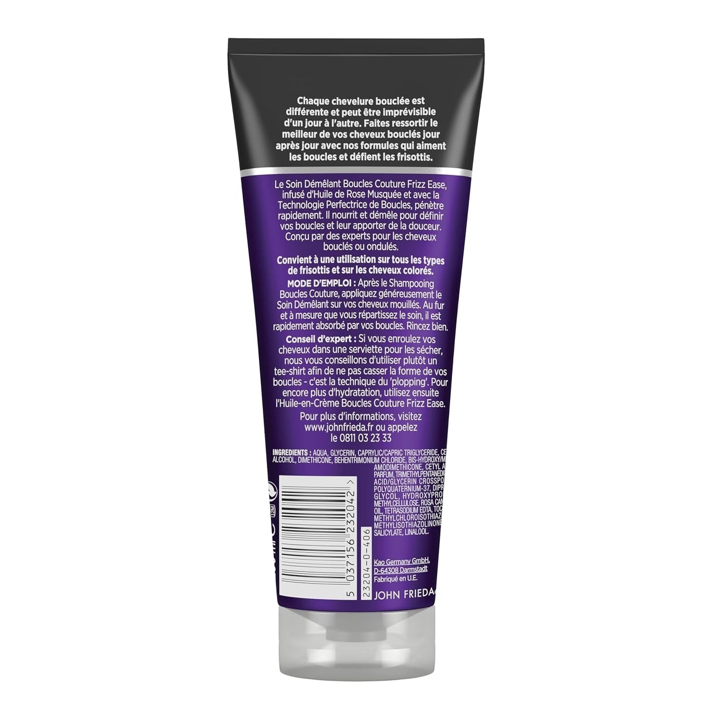 John Frieda Frizz Ease hårbalsam för att reda ut hår, 250 ml hårborttagningsprodukter Naty Shop