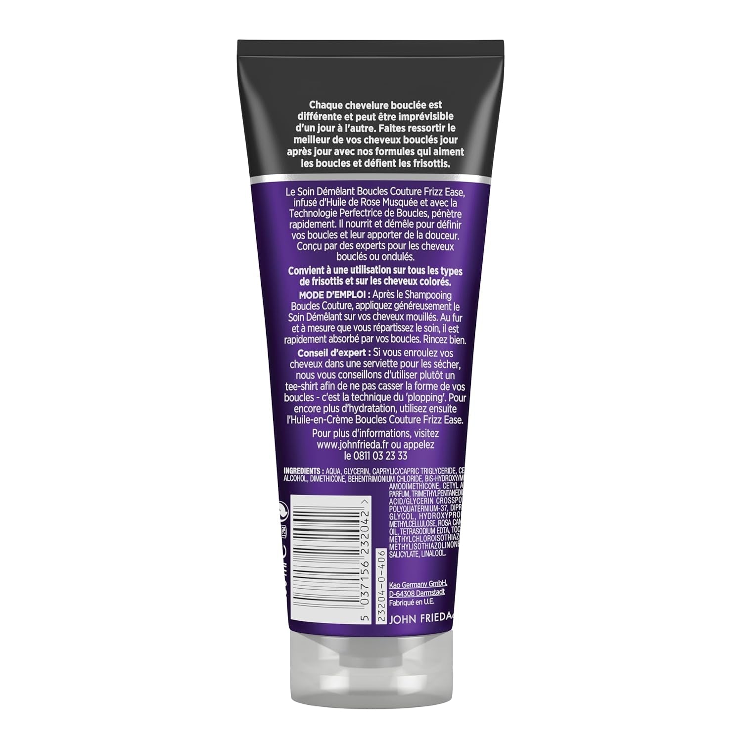 John Frieda Frizz Ease hårbalsam för att reda ut hår, 250 ml hårborttagningsprodukter Naty Shop