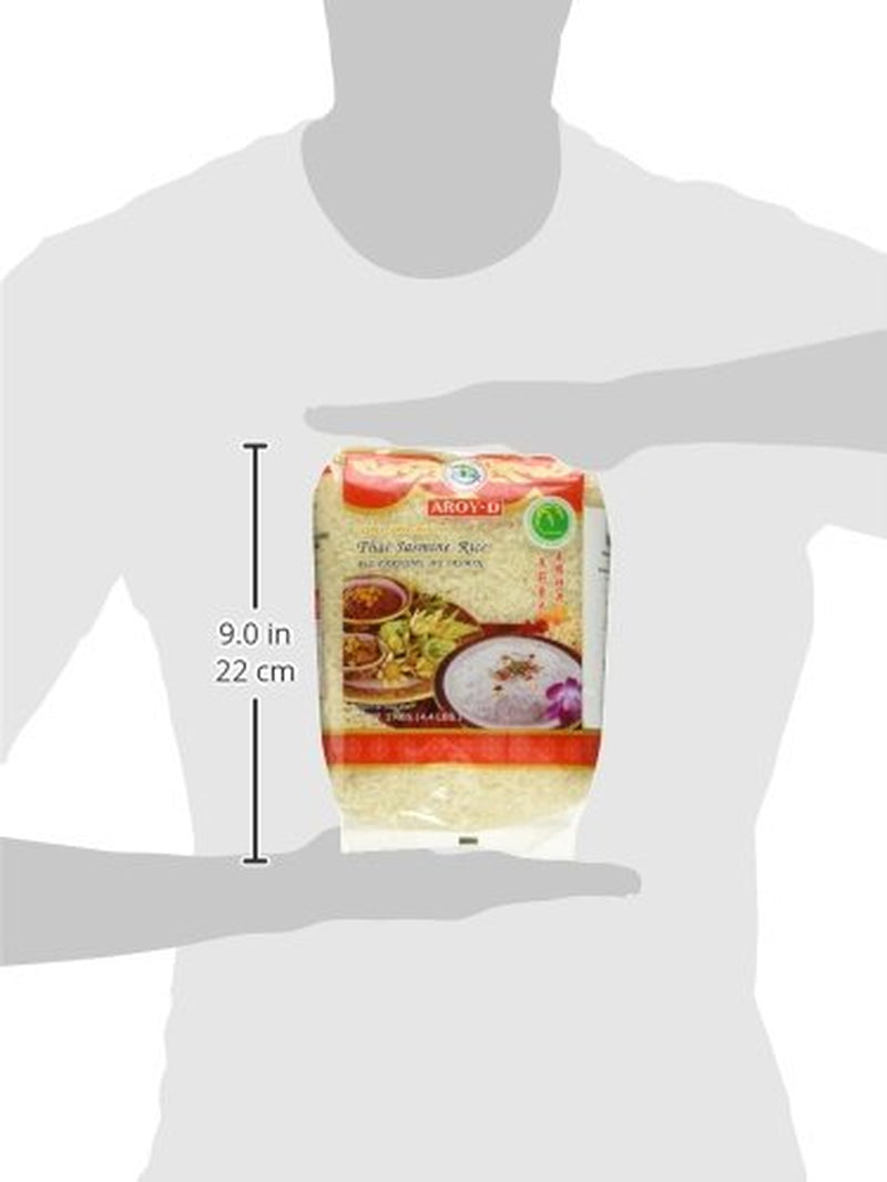 Aroy-D doftande ris, 100 % långkornigt ris, 1 paket (1 x 2 kg)
