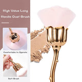 Nagelkonst Staubpinsel für Maniküre Rose Kopfbürste, Nagel Kunst Staub Entferner Brush, Make-Up-Brushes Weich, Nagel Werkzeuge