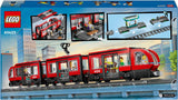 LEGO City spårvagn med station, presentidé för fordonsleksaksfans från 7 år, med 6 minifigurer och en ledarhund för rollspel, byggleksak 60423 Byggset Besuche den LEGO-Store