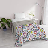 Fantasy Italiensk Sängkläder Mikrofiber Sommar 1,5 bäddar Murrine Quilts & Quilts Naty Shop Abstrakt Circles 1 Posto E Mezzo