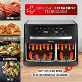 Tefal Dual Easy Fry Hot Air Fryer med två kammare, 5,2/3,1 liters kapacitet, två oberoende lådor, 7 program Hushållsapparater Naty Shop