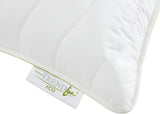 Badenia Trendline Eco Pillow Aerelle Blue 80 X 80 Cm, vit, Oeko-Tex certifierad, tillverkad enligt tysk kvalitetsstandard Naty Shop standardkuddar