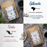 ORIGEENS Bio Kaffeebohnen Probierset 1kg | Premium Bio Arabica Kaffee Ganze Bohnen Set 4x250g | Traditionell Röstung | Kaffe Geschenkset