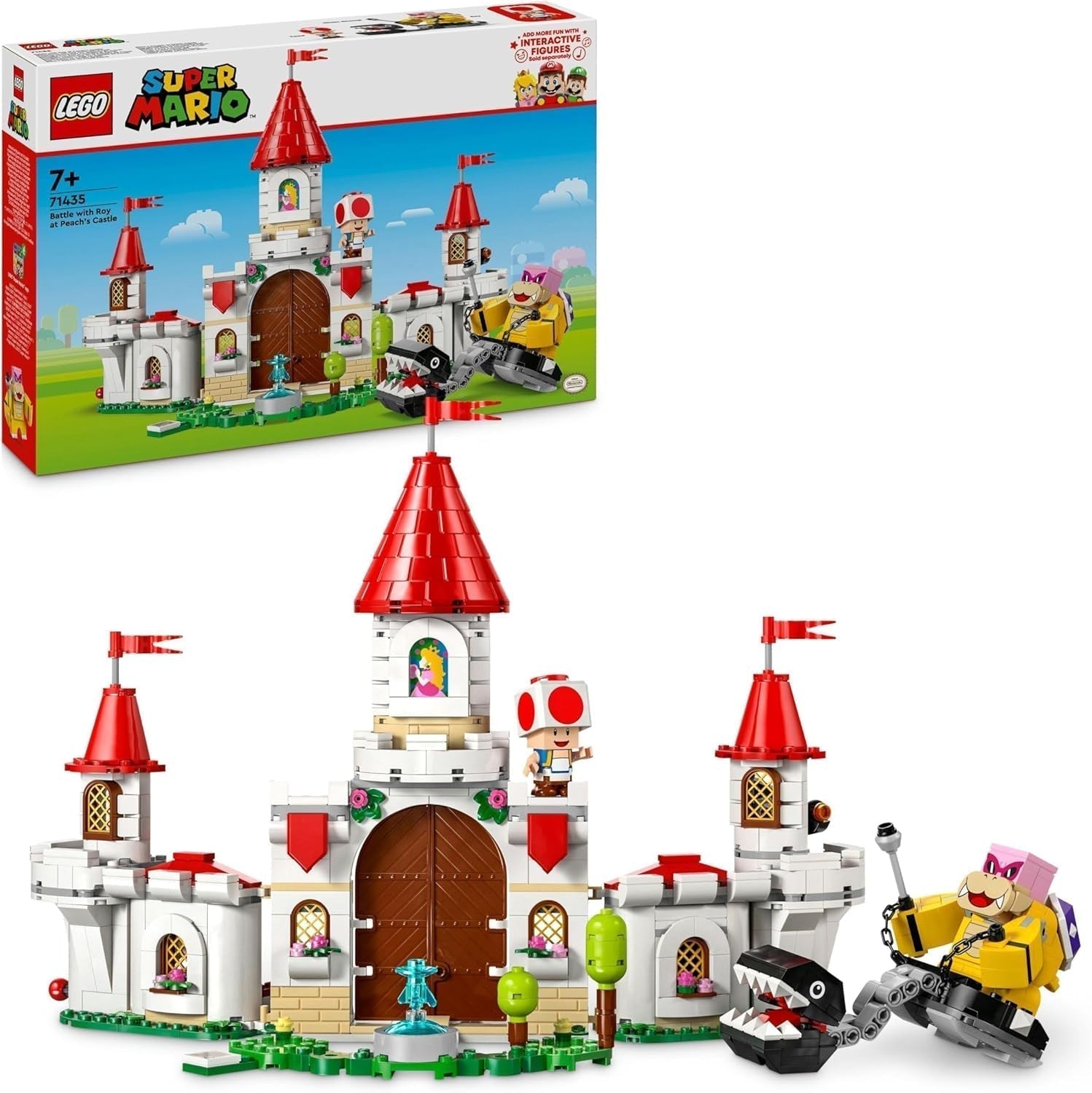 LEGO Super Mario Roy's Battle at the Mushroom Palace Äventyrsset med Nintendo Characters Present för flickor, pojkar och spelare 7 år gamla 71435 Byggset Besuche den LEGO-Store Standardtitel