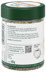 Fuchs Gewürze - Kreuzkümmel ganz - orientalisch-nussige Note für Falafel und Linsengerichte - naturliga ingredienser - 60 g i wiederverwendbarer, recyclebarer Dos