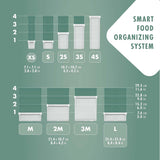 ZWILLING FRESH & SAVE CUBE Box, storlek 2M, modulär och stapelbar förvaringslåda, hermetisk och tömbar förvaring, diskmaskinssäker, transparenta matförvaringslådor Naty Shop
