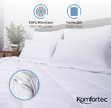 Komfortec Sommarfilt 135X200 Cm, 170Gsm, Tunn och lätt filt för sommaren, antiallergisk filt, vit Täcken och täcken Naty Shop