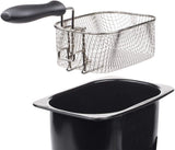 Tristar fritös i rostfritt stål - Med 2 liters kapacitet, kallzonsfunktion och justerbar termostat upp till 190°C, FR-6919, silver Vitvaror Naty Shop