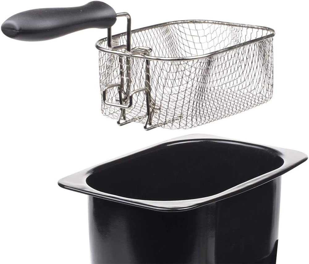 Tristar fritös i rostfritt stål - Med 2 liters kapacitet, kallzonsfunktion och justerbar termostat upp till 190°C, FR-6919, silver Vitvaror Naty Shop
