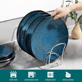 4-personers servisset Vancasso BUBBLE 16-delat stengods kombinationsset Vintage stil servisset innehåller skålar, kaffekoppar, desserttallrikar och tallrikar för 4/8/12