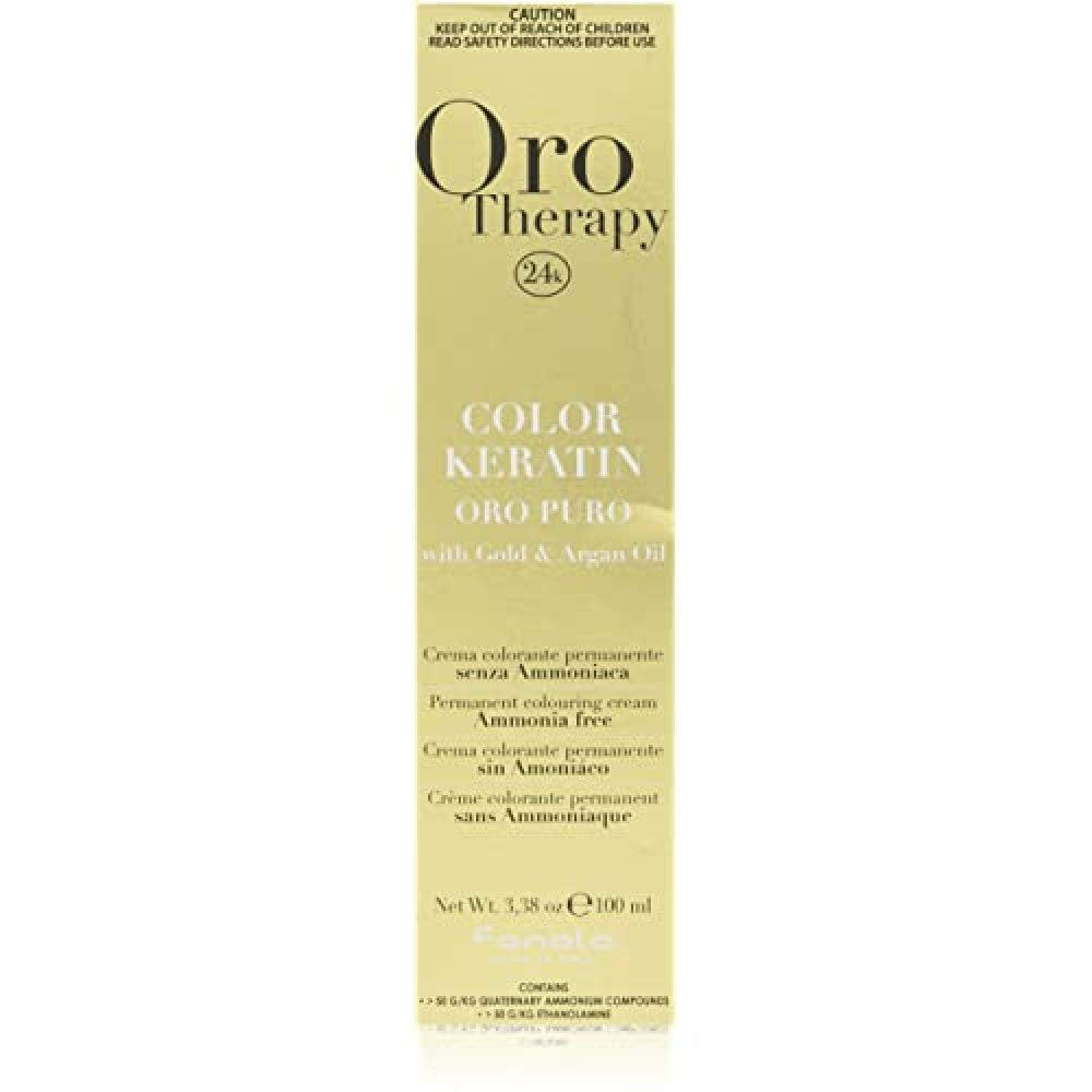 Fanola Oro Therapy Color Keratin 5.0 100ml Hårfärgning Naty Shop 8.13 Ljusblond beige