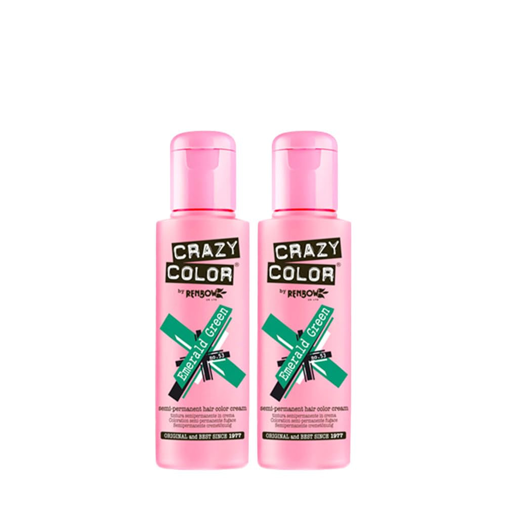 GO TOXIC UV semipermanent hårfärgskräm, 100 ml (1 förpackning) Naty Shop Grön hårfärgning 100 ml (2 förpackning)