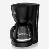 1,25L filterkaffebryggare för 10 koppar filterkaffe, diskmaskinssäker glaskaraff, termos, anti-droppsystem, automatisk avstängning, 600W, vattenfritt kokskydd för hem och kontor