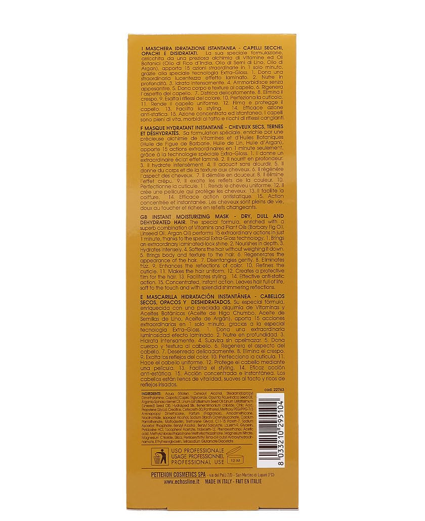 ECHOSLINE Seliar Luxury Instant Moisturizing Mask för torrt och uttorkat hår 300 ml Hårmask Naty Shop