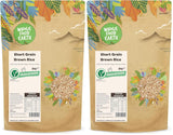 Wholefood jord kortkornigt brunt ris - icke-GMO - naturligt - veganskt - mjölkfritt - utan tillsatt socker, 2 kg