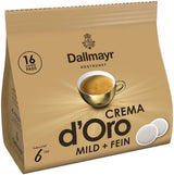 Crema d'Oro milda och fina pads (16 Kaffee Pads)