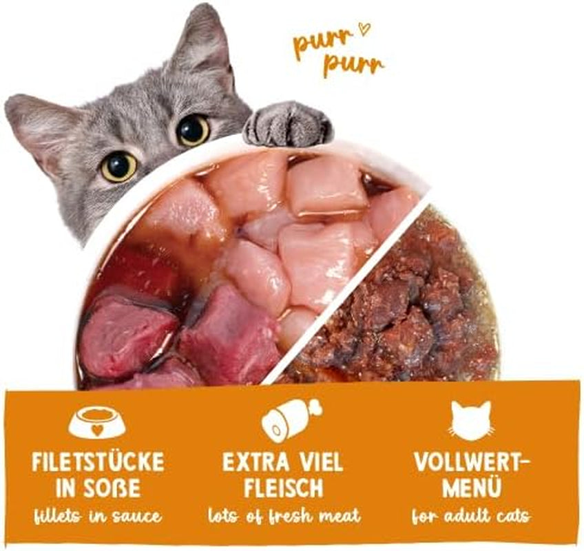 Sanabelle Gourmet våtmat i gryta med gås och kyckling | 6 x 380g | 2,28 kg