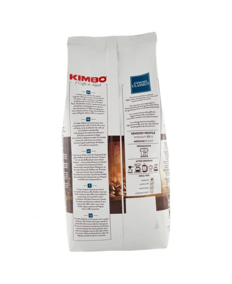 3x Espresso Classico kaffebönor, medelrostade, hela kaffebönor, medelrostade, 1 kg påse, Neapelkaffe