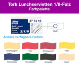 Tork mjuk lunchservett vit, 1/8-vikt, 3 lager, 33 cm × 33 cm, 150 servetter, 477416
