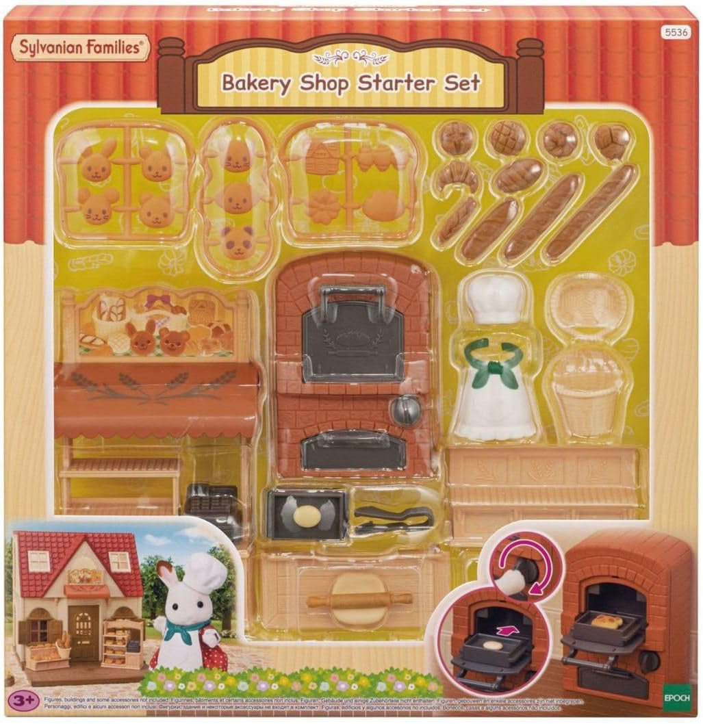 Sylvanian Families 5536 Starter House Bakery Set - Dollhouse Playset Dollhouses Naty Shop Standardtitel