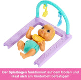 Barbie Skipper docka och barnkammare med tillbehör, inkluderar tvillingdockor, 1 spjälsäng, 1 gunga, 1 rocker och mer, HXM99 Naty Shop Dolls