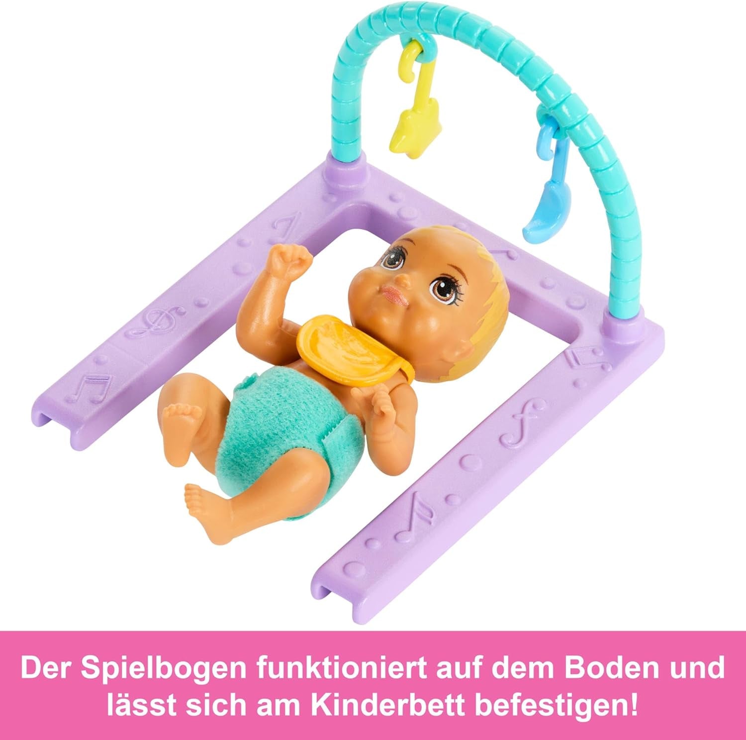Barbie Skipper docka och barnkammare med tillbehör, inkluderar tvillingdockor, 1 spjälsäng, 1 gunga, 1 rocker och mer, HXM99 Naty Shop Dolls