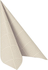 Papstar, 50 servetter "ROYAL Collection" 1/4-faldigt 40 Cm X 40 Cm "Elegance" Brun, #86498 (Pack of 2)