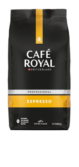 Café Royal Professional Line Espresso - Kaffebönor för automatiska espressomaskiner, intensiv kropp, intensiv rost, styrka 3/5, Rainforest Alliance, 1 kg