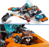 LEGO Marvel Rockets rymdskepp vs. Ronan byggbart rymdskeppset Guardians of the Galaxy Superhjältefigurleksakspresent för pojkar och flickor 8 år gamla 76278 Byggset Besuche den LEGO-Store