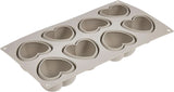 Silikomart, Form för Tartufo silikonkakor, 8 enkla portar, Ø 62 H 52 mm Kitchen Naty Shop Mini Hearts
