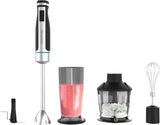 Cecotec Hand-Mixer Powergear 1500 - Klingen Aus Titanium Beschichtung, 21 Geschwindigkeitsstufen, 1500 W, Inklusiv Glas Mit Deckel. (Schwarz Und Edelstahl, XL) Kitchen Naty Shop 4 Zubehörteile