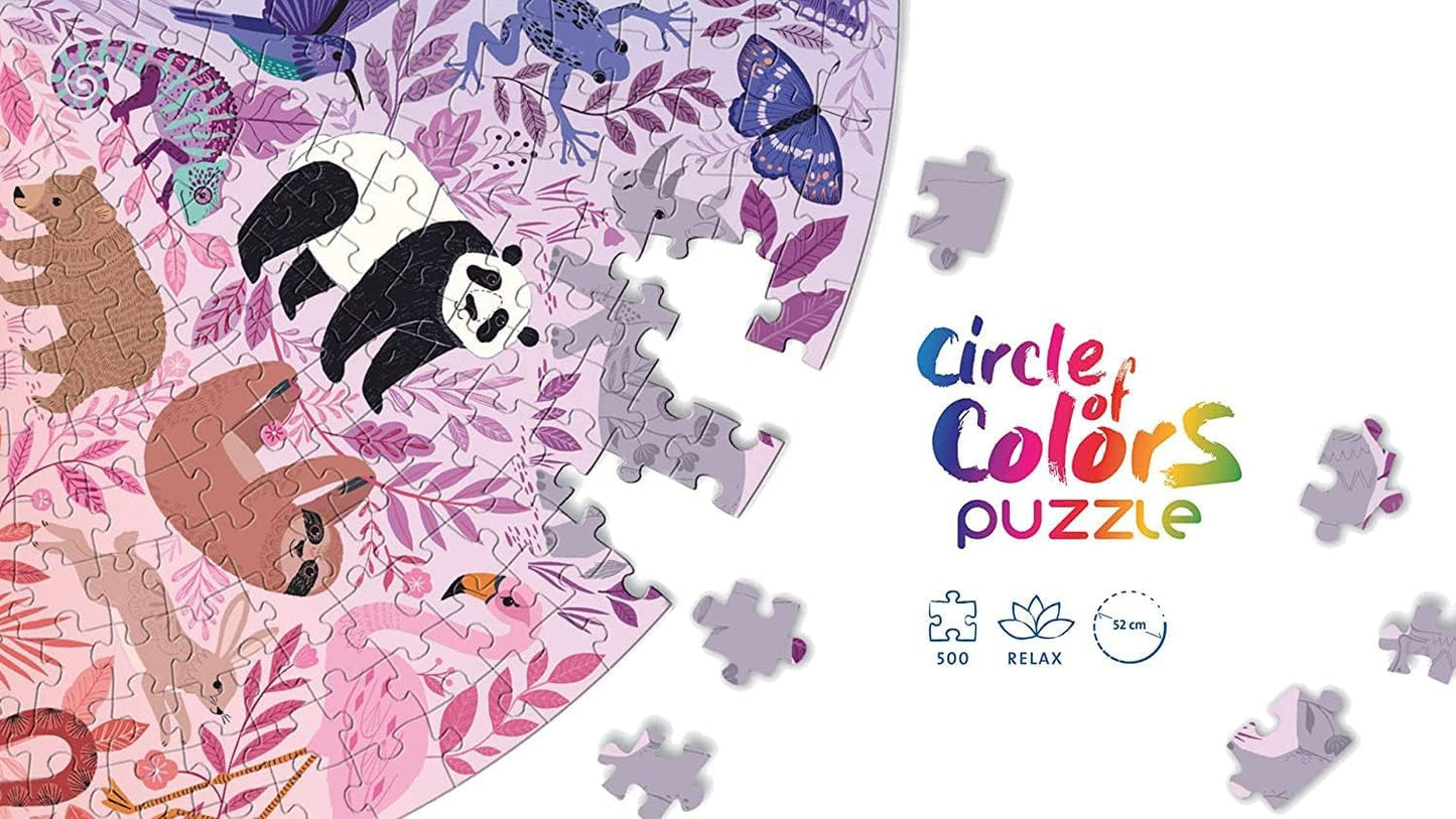 Ravensburger Pussel 17172 Cirkel av färger - Djur 500 bitar Pussel Naty Shop