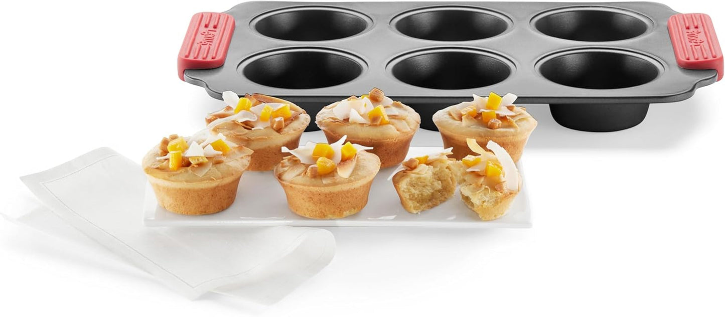 Lékué Muffin-Backform, Antihaftbeschichte, Metall, 6 Mulden formar och bakplåtar Naty Shop