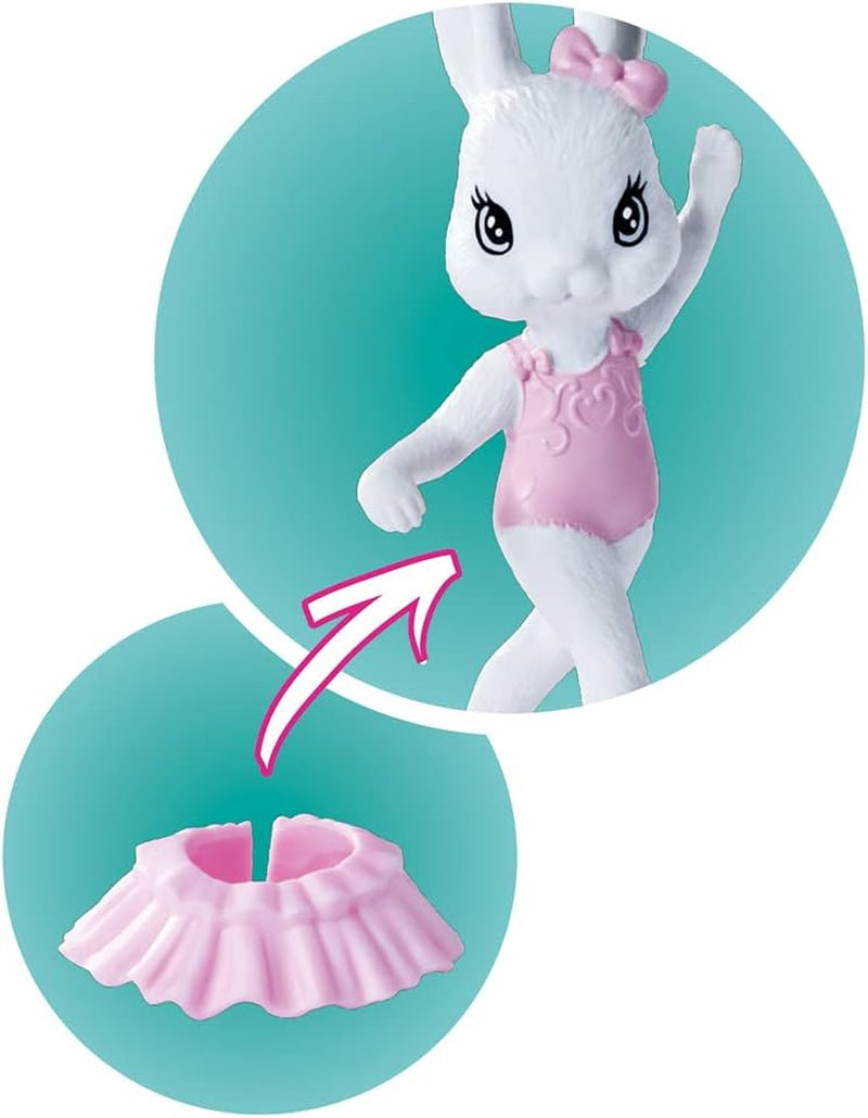 Simba 105733603 - Steffi Love Dancing Ballerina, Steffi som ballerinadocka med djurvän och roterande kjol, lekdocka 29 cm, från 3 år