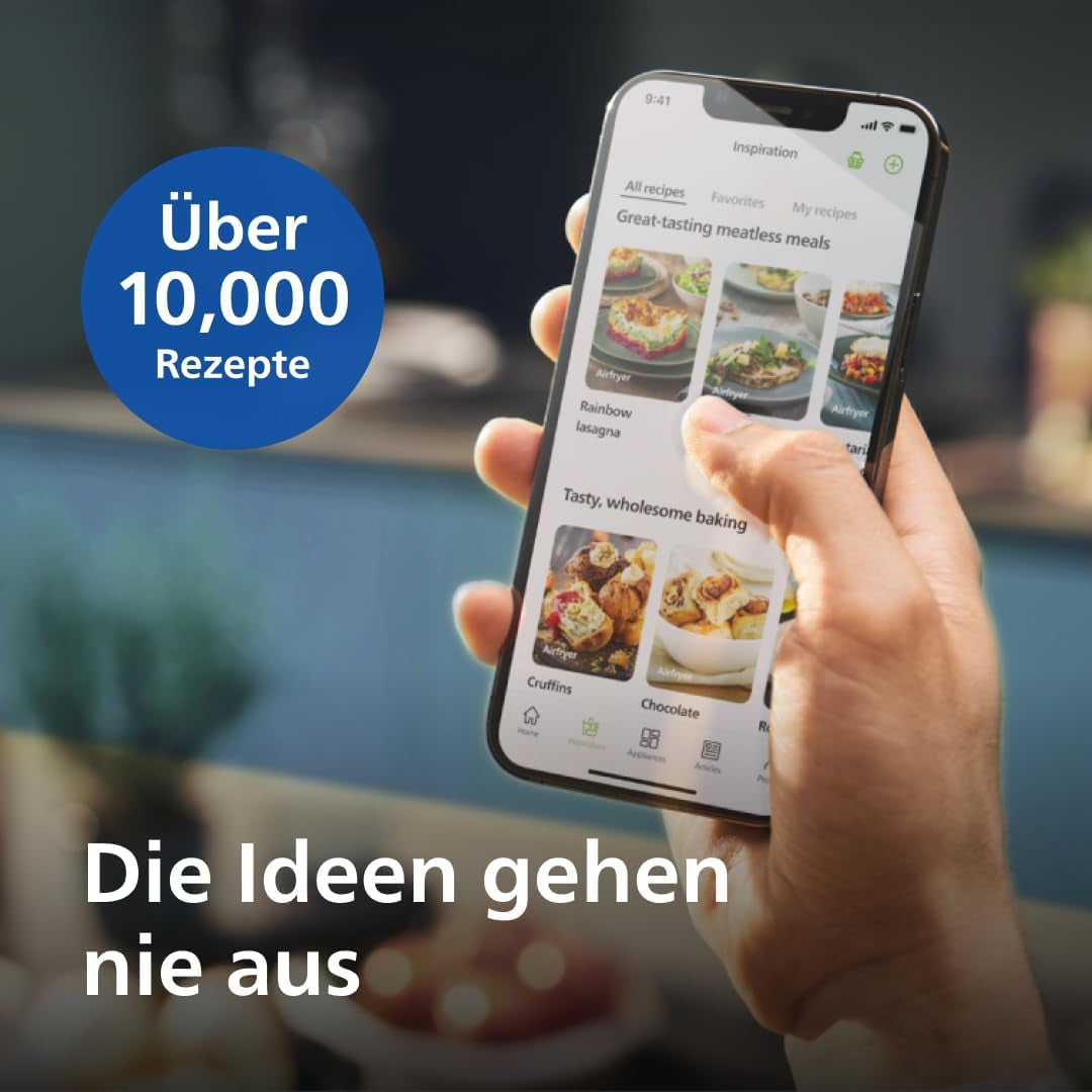 Philips 3000Er Airfryer XL - Rapid Air-teknik, stekning med upp till 90 % mindre fett, kapacitet 1,2 kg, 6,2 liter, pekskärm Vitvaror Naty Shop