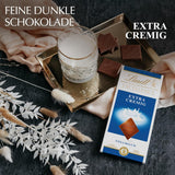 Lindt EXCELLENCE Extra Krämig Mjölkchoklad | Bar 100g | Fin, förstklassig mjölkchoklad med en krämig, mjölkig smak | Intensiv och ihållande arom | Choklad present