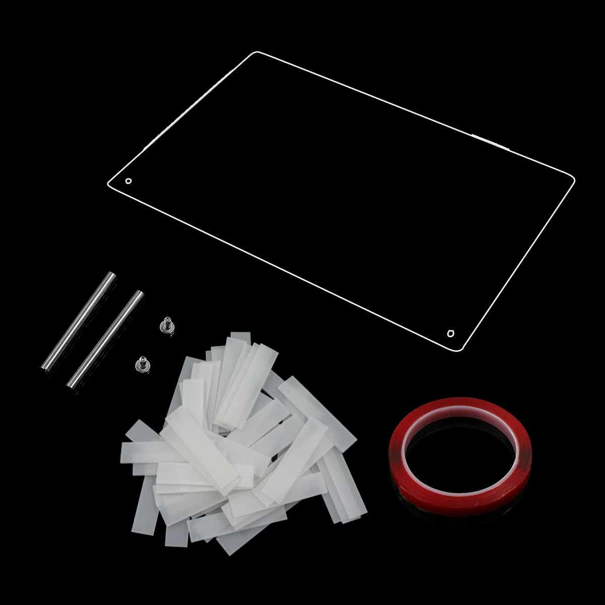 Nageldisplaypanel i akrylglas med displayremsor och nanolim, spikspetsdisplay, transparent nagelkonst-färgkort, nagelkonstdisplay, nagelträningsdisplay (transparent)