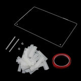 Nageldisplaypanel i akrylglas med displayremsor och nanolim, spikspetsdisplay, transparent nagelkonst-färgkort, nagelkonstdisplay, nagelträningsdisplay (transparent)