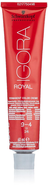 Schwarzkopf IGORA Royal Premium Hårfärg 9-4 extra ljus blond beige, 1 förpackning (1 x 60 g) Hårfärgning Naty Shop Standardtitel