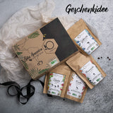 ORIGEENS Bio Kaffeebohnen Probierset 1kg | Premium Bio Arabica Kaffee Ganze Bohnen Set 4x250g | Traditionell Röstung | Kaffe Geschenkset