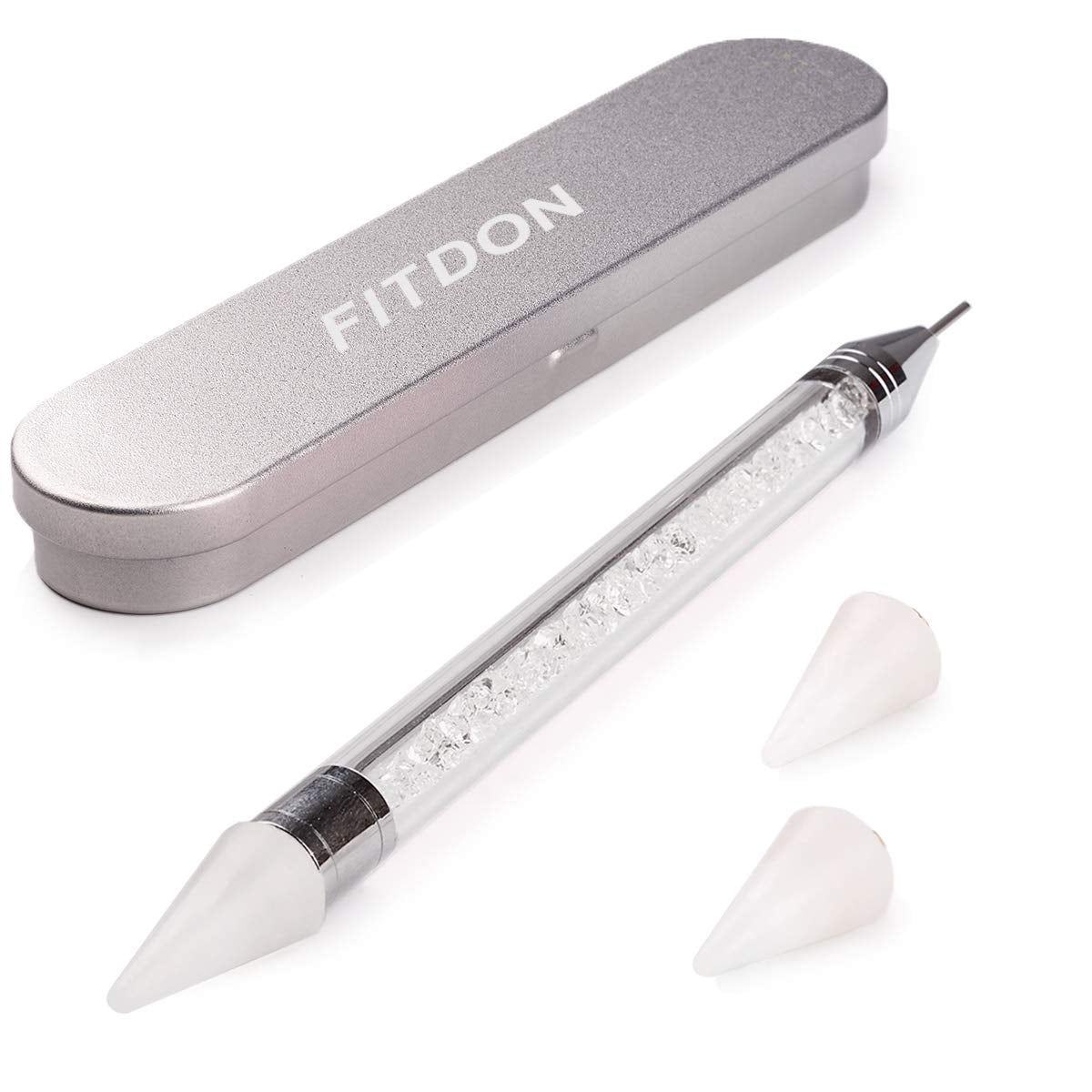 3200 Nail Stones Set FITDON Multi-Shaped Glass AB Stones and Clear Diamond Glitter AB Stones for Nail Art Dekoration DIY Kits Smycken Nyckelringar Nageltillbehör