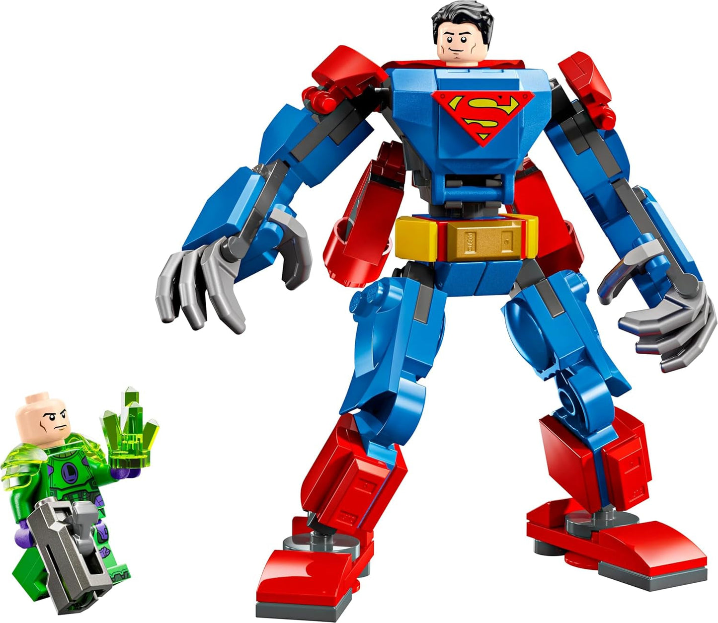 LEGO DC Superman Mech Vs. Lex Luthor - Superhjälteleksak med 2 minifigurer - Byggbar actionfigur med rörliga armar, ben och fingrar - Present för pojkar och flickor i åldern 6+ 76302 Byggset Besuche den LEGO-Store
