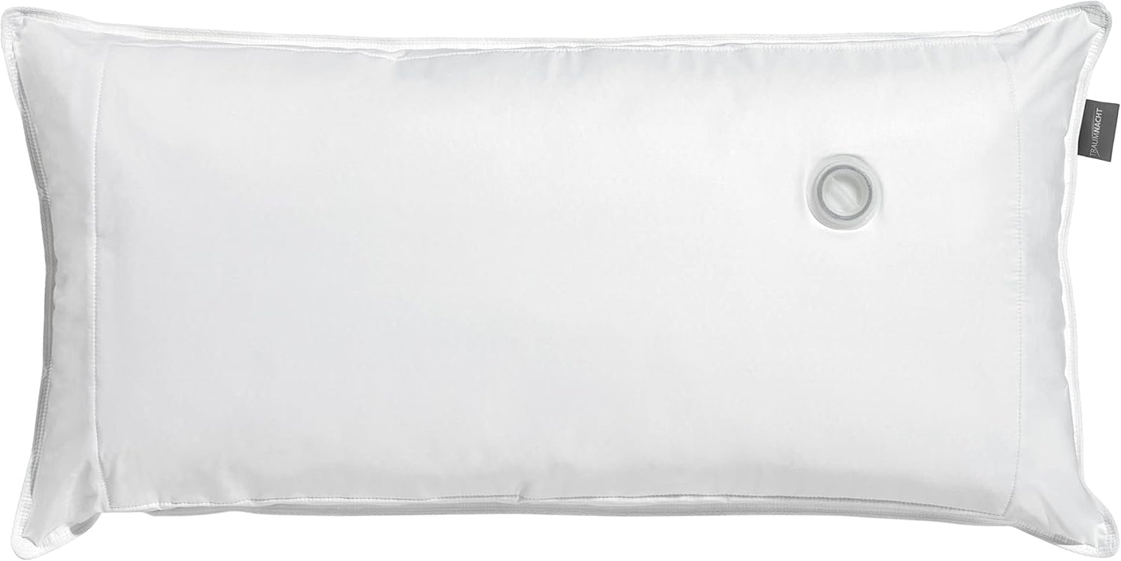 Traumnacht ortopedisk vattenkudde med justerbar fyllnadsmängd, 100 % bomullsöverdrag, 40 X 80 cm, utvecklad i Tyskland - Tillverkad i EU, vit, 1 st (1 förpackning) Naty Shop standardkuddar