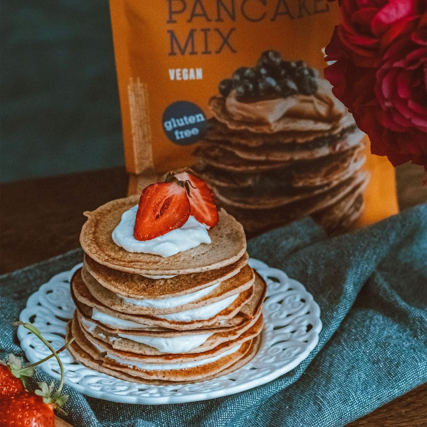 Bett'R Pancake Mix, ekologisk, vegansk och glutenfri bakmix, 6 x 400 gram Kitchen Naty Shop