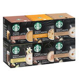 STARBUCKS Probierset, White Cup Variety Pack från Nescafé Dolce Gusto Kaffeekapseln & Vanilla Macchiato från Nescafé Dolce Gusto Kaffeekapseln 6 x 12 (72 Kapseln, 36 Portionen)