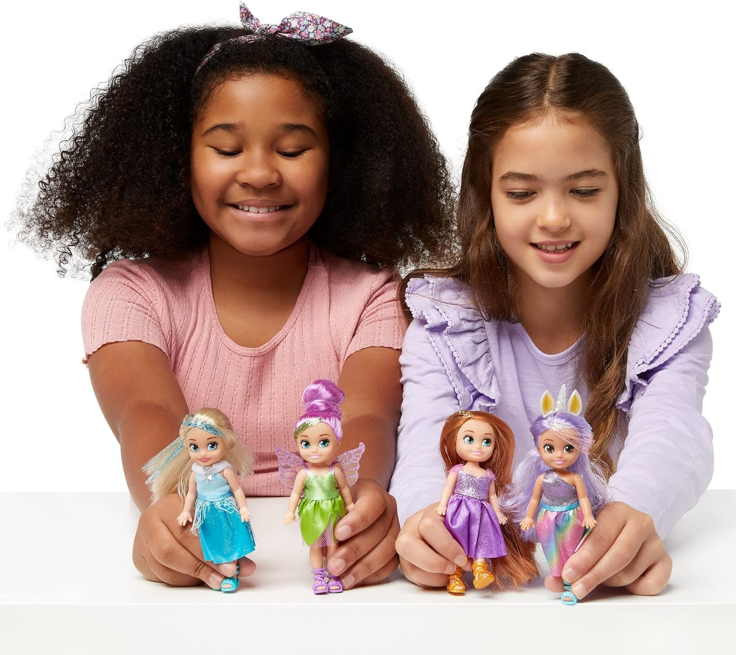 -Dolls-4,7"-Fantasy Little Friend Collection Set med 10 st
